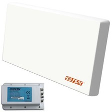 Selfsat H22d4+ Quad LNB Assis Ensemble D'Antenne Plate Multifunktionshalterung