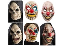Adultes Bouche Qui Bouge Crâne Clown Masque Horreur Effrayant Halloween Costume