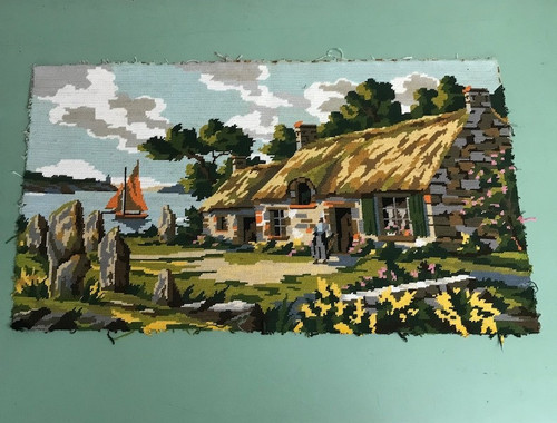 Vintage cottage bord - vintage,