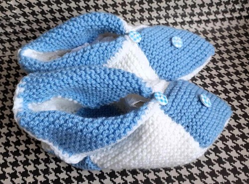 Chausson artisanal tricot - chausson,