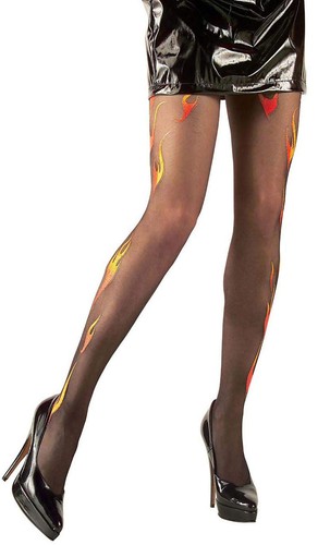 Collants voile avec flammes - collants,