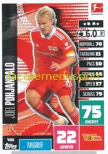435 JOEL POHJANPALO # UNION BERLIN TOPPS BUNDESLIGA 2020 2021 MATCH ATTAX EXTRA
