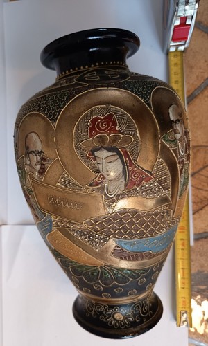 Vase japonais satsuma faïence - vase,