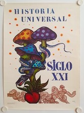 Poster Livre 1973 UNIVERSAL HISTORY 21ST CENTURY - Spain publishers Madrid
