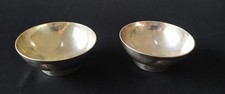 2 BOLS METAL ARGENTE