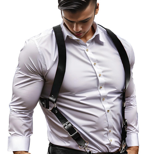 Pantalon cuir homme - cuir,