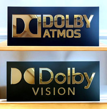 Panneau de vision Dolby Atmos plaque de cinéma maison acrylique dorée salle...
