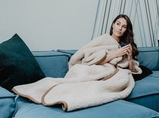 Couverture 100% laine avec