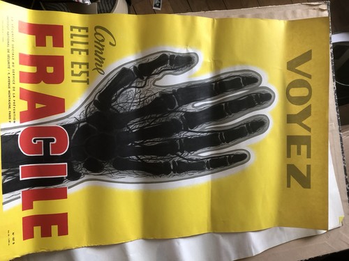 Affiche ancienne mains - ancienne,