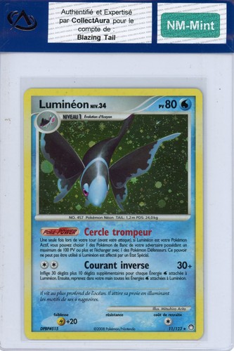 Carte pokémon luminéon - carte,