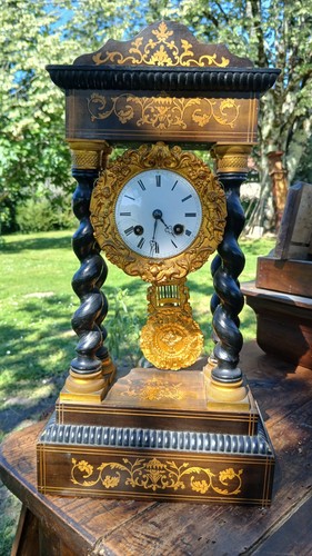 Pendule portique napoléon - napoléon, iii