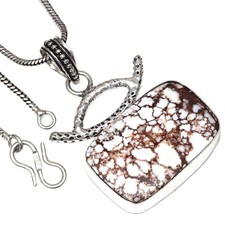 Collier cheval sauvage jaspe