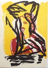 KAREL APPEL vintage ltd ed original lithograph 15 x 11" 1987 Maeght NO705