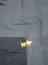 boucles d'oreilles chat blanc 