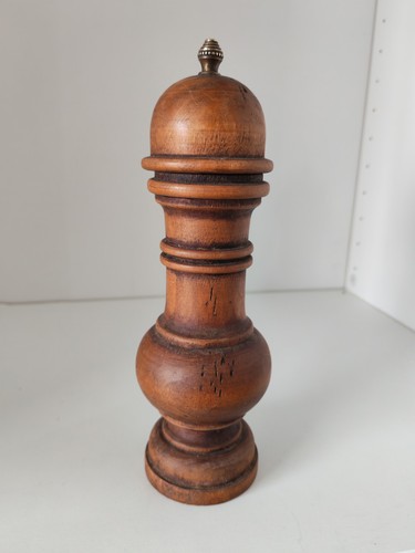 Large antique turned wood - antique,