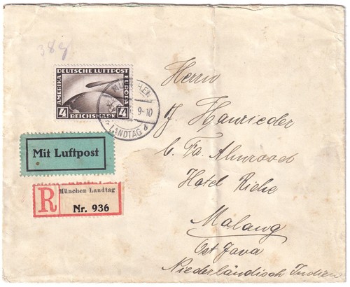Poste aérienne lettre avec - dr,