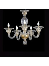 Lustre 5 Lumières Murano De