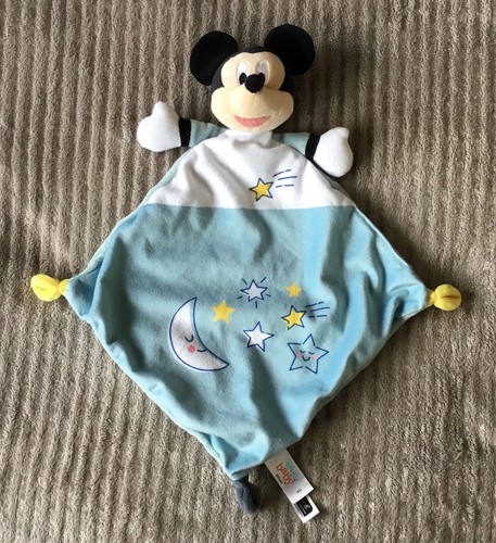 Doudou mickey bleu - doudou, blanc