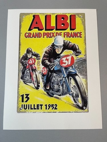 Affiche moto ancienne grand - :, ancienne,