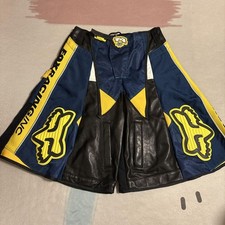 3R. Moto Baggy Shorts Navy/Yellow