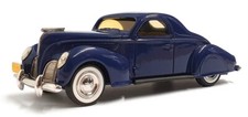 Durham Classics 1/43 Scale DC-4A - 1938 Lincoln Zephyr 2Dr Coupe - Blue