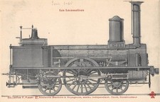 Old postcard train / locomotives / old passenger machine / cellar builder
