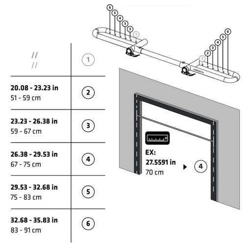 Barre traction pour porte - barre, de
