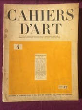  Cahiers d'art N°4 1929 Raoul Dufy Fernand Léger Le Corbusier Jeanneret