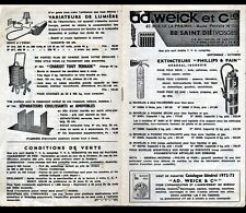 SAINT-DIE 88: STATIONERY FIRE EXTINGUISHERS TELEPHONES LAMPS "Ad. WEICK" Catalog 1972