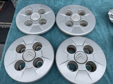 Set of Genuine Citroen Nemo Van Steel Wheel Centre Caps x4