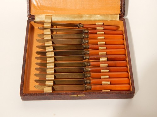Antique lot couteaux fruit - antique,
