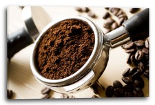 Toile/Cadres Mural Kitchen Deco Coffee Cappuccino Coffee Beans Siebträger
