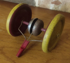 ANCIENS JOUETS EN TÔLE A POUSSER  POUSSE-POUSSE  -  1940/50  Glockenroller.