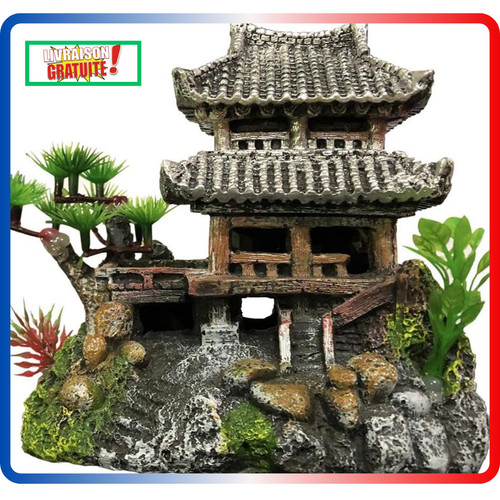 Décoration aquarium château - aquarium,