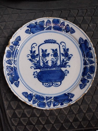 Assiette faience delft - assiette,