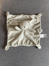 SIMBA TOYS NICOTOY DOUDOU LAPIN PLAT ÉCCRU  ETOILES GRISES ATTACHETETINE