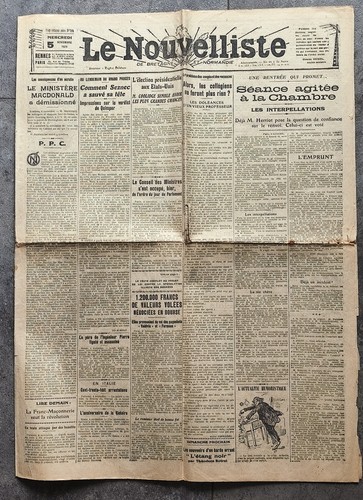 Journal ancien nouvelliste - journal,