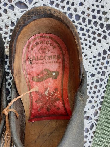 Ancienne paire galoches - paire,
