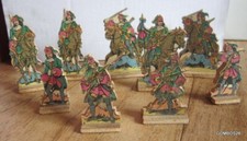 SOLDATS BOIS LOUIS XIII / 9 FIGURINES DRAGONS DU ROI
