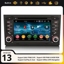 Android 13 Navi Autoradio pour AUDI A4 S4 RS4 B7 B9 RNS-E SEAT EXEO CarPlay DAB+