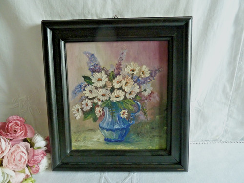 Ancien tableau huilepanneau