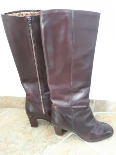 Bottes femme cuir marron - en,