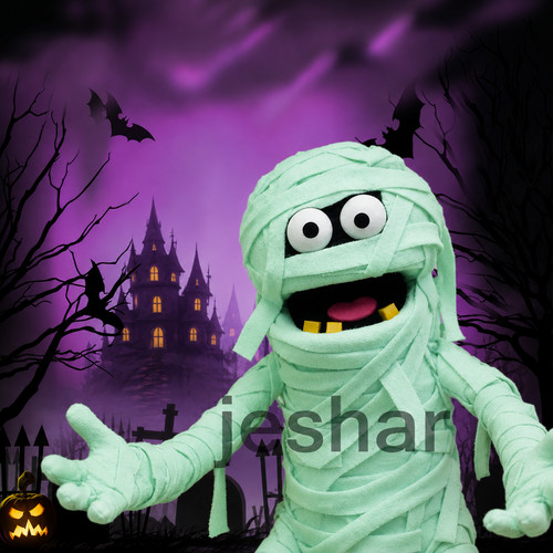 Milo the mummy - mummy", muppet-style