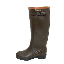 Auth AIGLE - Dark Brown Brown Rubber Women's Boots
