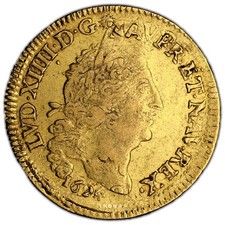 Gold - Louis d'or aux 4 L - 1694 A Paris - Hoard - Treasure of Valenciennes
