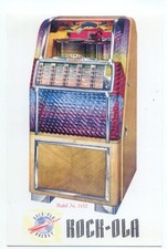 Rock-Ola Model No. 1432 Jukebox Advertising Postcard