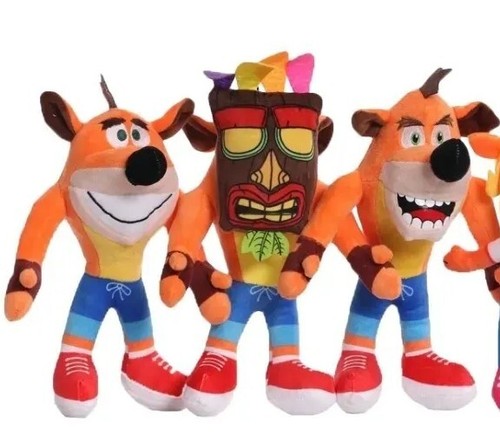 Plush crash bandicoot set - crash,