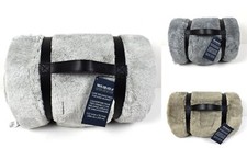 Mon Chateau Luxury Collection Luxe Melange Faux Fur Blanket Size Queen, King