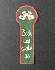 Ancienne étiquette BIERE BOCK DES QUATRE AS french beer label
