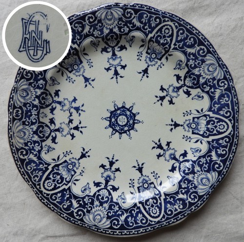 Gien fin xixème assiette 22 - fin,